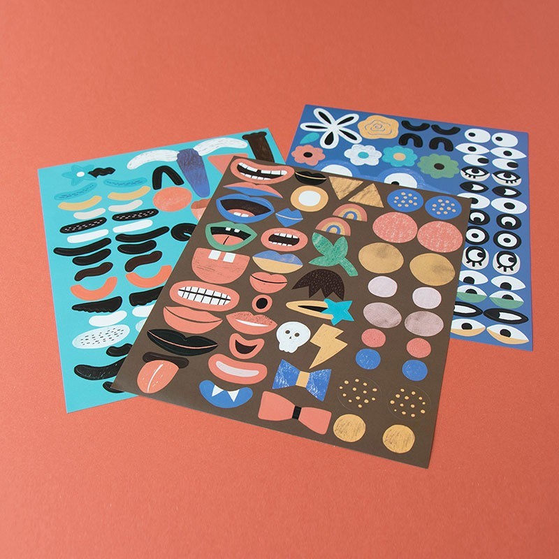 Creative activity with stickers